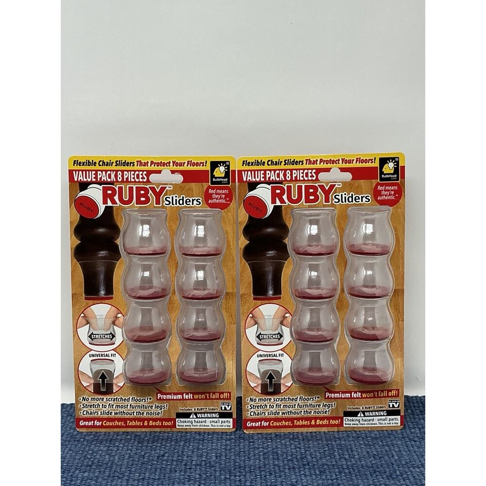Ruby Sliders As Seen On TV 8 Pack Chair Covers Originals from Bulbhead Set Of 2